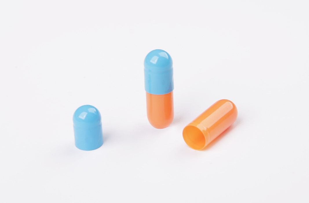Hard gelatin capsule size 3# gel capsule empty  blue  orange