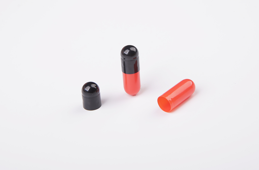 Gel capsule hard empty capsules 0 black red HALAL