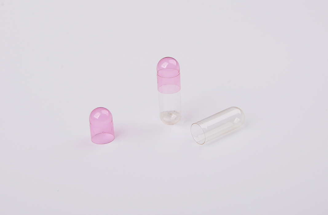 High quality pink color empty hard gelatin capsule size 00# 0# for medicine powder